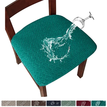 Su geçirmez Sandalye klozet kapağı yemek odası sandalyesi Kapakları Çıkarılabilir Yıkanabilir Elastik Yastık Kapakları Döşemeli Yemek Sandalyesi