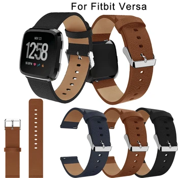 Yeni Moda Maç Yedek saat kayışı Deri Bilek Watchband Kayışı Bilezik Kemer Fitbit Versa İçin 2 / Lite İzle Bileklik