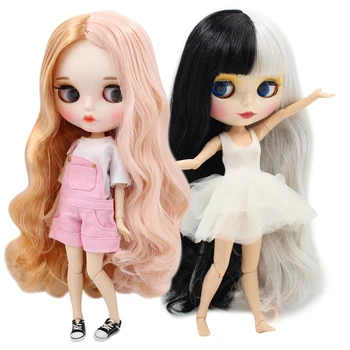 BUZLU DBS Blyth Doll 1/6 bjd oyuncak renkli mix saç rastgele gözler renkler özel bebek kız hediye anime