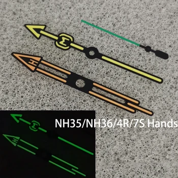 NH35 Moda İzle Eller Yeşil ışık Modifiye İzle Pointer NH35 / NH36 / 4R / 7S hareketi