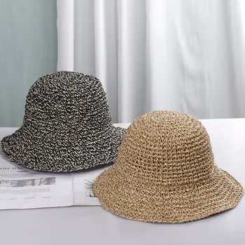 2022 Renk karıştırma sadelik kapaklar kadın yaz şapka kadın kap Hasır şapka Golf kap güneş şapkaları erkek panama şapka plaj Kadın şapka
