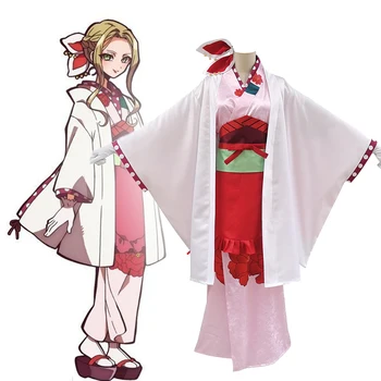 Anime Comic Tuvalet bağlı Hanako kun Cosplay Kostümleri Yako Cosplay Kostüm Kimono Üniforma Elbise Takım Elbise Beyaz uzun Elbiseler