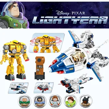 Disney Oyuncak Hikayesi Buzz Lightyear Yıldız Robot Uzay Savaşları Simliar 76830 Mecha Yapı Taşları Tuğla Oyuncaklar Erkek Çocuk Hediye Seti