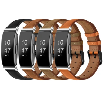 100 % Gerçek Deri Kayış Fitbit ınspire 1 / ınspire 2 / ınspire HR Band Bilezik Watchband Fitbit ACE 2 / ACE 3 Kayış Bileklik