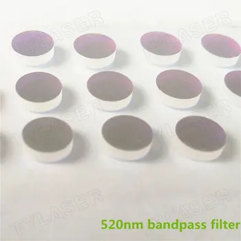 D8x1. 1mm 520nm Yeşil dar bant geçiren filtre