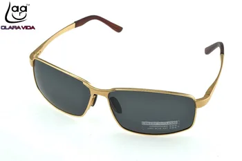 Alüminyum-Magnezyum Alaşımlı Iç Kaplama Polarize Güneş Gözlüğü Erkekler UV400 Polaroid Spor Sürüş Açık Tasarımcı güneş gözlüğü