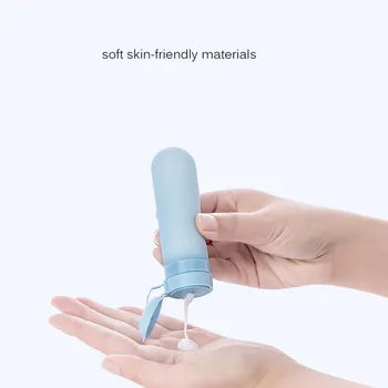  Youpin Silikon Seyahat Şişe Seti Taşınabilir 50ML Emülsiyon Duş Jeli Şampuan Konteyner Şişe