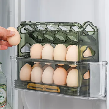 Ev Yumurta saklama kutusu Yumurta Tepsisi Buzdolabı Organizatör Mutfak Depolama Rafı Ev Aksesuarları Gıda Depolama plastik saklama kutusu
