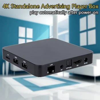 Android 4K Akıllı Reklam Müzik Mkv Medya Oynatıcı Kutusu Tv Kutusu Desteği USB SD Video Reklam Oynatıcılar Çoğaltıcı Multimedya