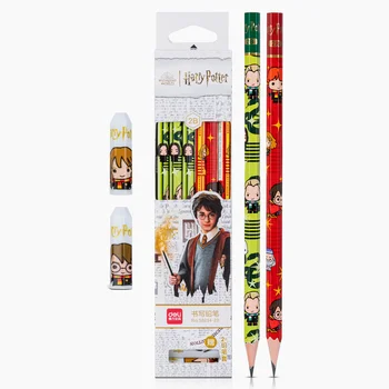 12 Adet / kutu Deli 58214 Harry Potter 2B / HB Kalem Malzemeleri Okul Ofis Kırtasiye Kawaii Hediye Öğrenci