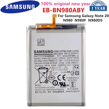 SAMSUNG Orijinal EB-BN980ABY 4300mAh Yedek Pil SAMSUNG Galaxy Not İçin 20 N980 N980F SM-N980F / DS Piller