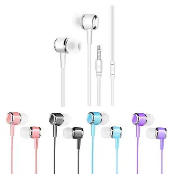 Evrensel 1.2 m Kablolu Kulak Kulakiçi Kulaklıklar Müzik Kulaklık 3.5 mm Fiş stereo kulaklık Telefon PC Dizüstü Tablet için MP3