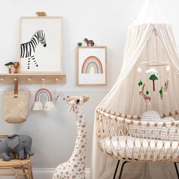 Büyük Boy Simülasyon Zürafa doldurulmuş hayvan Oyuncak ve Çocuk Odası Dekorasyon Uyku Bebek Erkek ve Kız doğum günü hediyesi