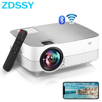 ZDSSY Q5 ev sinema projektörleri 4500 Lümen projektör Cep Telefonu Desteği Full HD 1080P LED Mini Taşınabilir Akıllı Video ışın