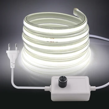Kısılabilir yuvarlak LED şerit ışık AB 220V bant halat 360LEDs / m esnek FOB led ışık Çubuğu yüksek güvenlik su geçirmez dış aydınlatma