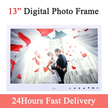 13 İnç Elektronik Albümü Dijital Fotoğraf Çerçevesi LED Ekran Elektronik Görüntü Çerçevesi Dijital Fotoğraf Çerçevesi Müzik Video ile İyi Hediye