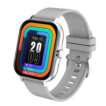 Akıllı saat Saat Spor kalp monitörü Spor Smartwatch Tam ekran Dokunmatik Bluetooth uyumlu Aramalar Saatler