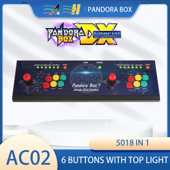 Pandora DX-S Arcade kutusu 2800/3000/3300/5018 Oyunları Sıfır Gecikme 6 Düğmeler Joystick 2 Oyuncu Denetleyici Arcade Konsolu