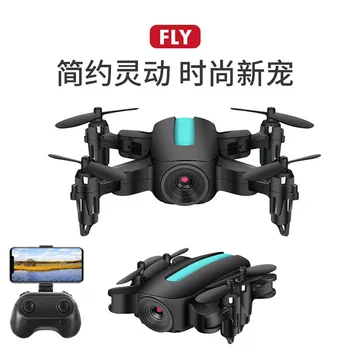 Katlanır mini quadcopter Sabit yükseklik WİFİ hava drone gerçek zamanlı iletim Uzaktan kumanda uçak çocuk yetişkin oyuncaklar