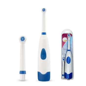1 Takım Elektrikli Diş Fırçası 2 Fırça Kafaları İle Pil Kumandalı Ağız Hijyeni Pil Gücü Diş Beyazlatma Diş Fırçası Çocuklar İçin