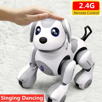 Yeni Dokunmatik Kontrol Hareket Sensörü Pet Köpek Oyuncak Sallamak Kafa Konuşmak Hikaye Şarkı Dans Yürüyüş RC Robot Köpek Çocuk Arkadaşı Hediye Çocuk