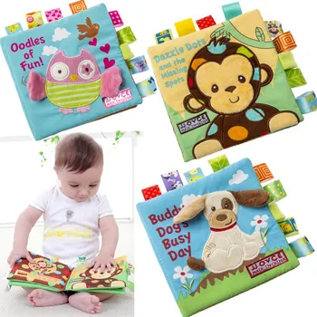 Yumuşak Bebek Kitapları Buruşuk Kitap Yüksek Kontrast Bez Kitap Eğitici eğitici oyuncak Bebek Kumaş Bebek Aktivite Buruşuk Kitap
