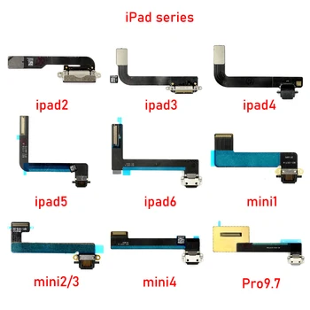 USB Şarj Bağlayıcı Tak Flex Kabloları İçin iPad 2/3/4 5 6 Hava iPad Pro 9.7 A1673 A1566 A1538 şarj portu Soket Dock Veri Flex