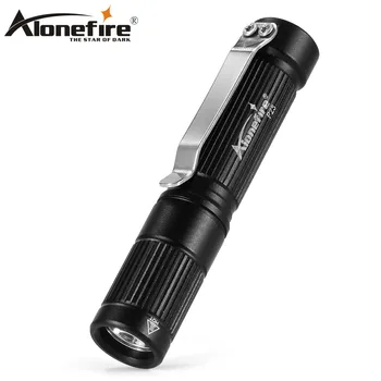AloneFire P23 kalem ışık 3 Modu Taşınabilir Mini LED el feneri Torch XPE LED el feneri kamp ışık AAA pil için