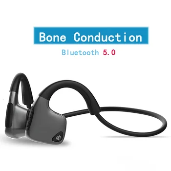 Yeni Bluetooth 5.0 Kemik Iletim Kulaklık Kablosuz Spor Kulaklıklar Handsfree Spor Çalışma Desteği Damla Nakliye