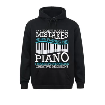 Yapmıyorum Hata Piyano Piyanist müzik enstrümanı Komik Erkek Tişörtü Çılgın Hoodies 2021 İndirim Giysileri Uzun Kollu