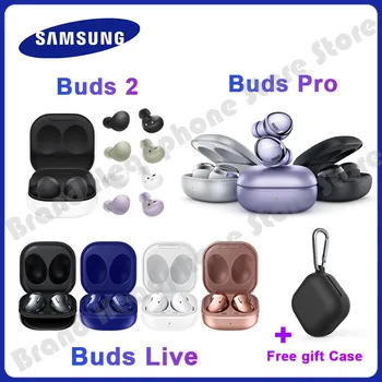 Orijinal Samsung Galaxy Tomurcukları Pro/Tomurcukları 2 / Tomurcukları Canlı kablosuz bluetooth kulaklık spor koşu kulaklık HK Sürümü + Ücretsiz Kapak