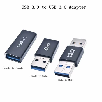 1 Adet USB 3.0 Adaptör Konnektörü Erkek Dişi Dişi Dişi Erkek Dişi Dönüştürücü Çoğaltıcı Değiştirici Konektörü Dayanıklı PC Laptop için
