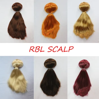 RBL Blyth doll kafa derisi peruk dahil olmak üzere iç kabuk düz saç serisi BL52