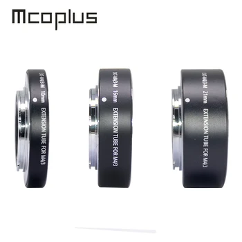 Mcoplus Otomatik Odaklama Makro Uzatma Lens Tüp Halka 10mm 16mm 21mm Panasonic Olympus Micro 4/3 M4/3 Montaj Aynasız Kamera