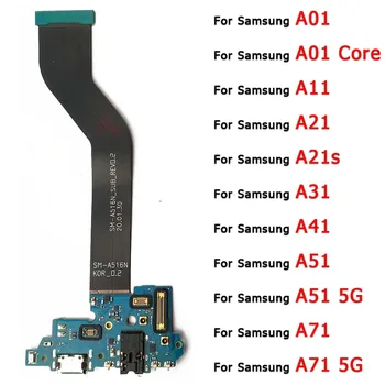 Orijinal Şarj Portu Samsung Galaxy A11 A21 A21s A31 A41 A51 A71 5G A01 Çekirdek Usb Konektörü Şarj Kurulu Plaka PCB Parçaları
