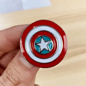 Marvel Avengers Broş yaka iğnesi Kaptan Amerika Broş Takı tişört çanta Metal Rozet Pin doğum günü hediyesi