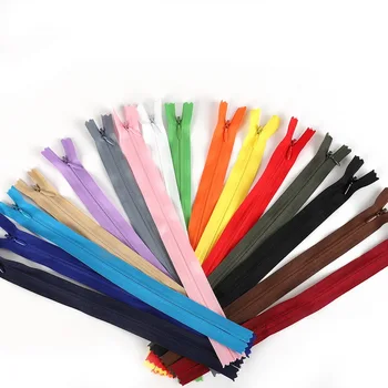 17 Renk Yakın Uç Görünmez Uzun Fermuarlar DIY Naylon Bobin Fermuar Yastık Konfeksiyon Ev Tekstili Dikiş Elbise Aksesuarları