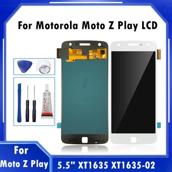 100 % Test Edilmiş LCD Motorola Moto Z Oynamak İçin Lcd Ekran Moto Z Oynamak İçin XT1635 XT1635-01 XT1635-03 Ekran Digitizer Meclisi