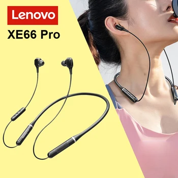 Orijinal Lenovo XE66 Pro Kablosuz Boyun Bandı Kulaklık Spor Bluetooth Kulaklık Kulakiçi Kulaklık İle Mikrofon Gürültü İptal