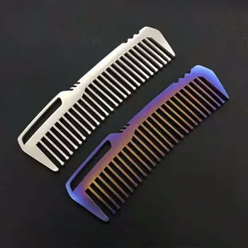 Mini Taşınabilir Titanyum Alaşımlı Saç Combs EDC Süper Hafif Titanyum Saç Combs EDC Açık Küçük Aksesuarlar