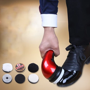 Taşınabilir El Otomatik Elektrikli Ayakkabı Fırçası Parlatıcı Parlatıcı 2 Yollu Güç Kaynağı
