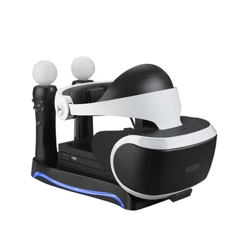 Hareket şarj standı için PS4 VR şarj istasyonu Kulaklık Bagaj Vitrin Standı Tutucu Playstation 4 için PS4 Oyun Aksesuarı