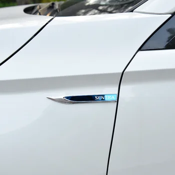 Araba Dış Metal Yaprak Kurulu dekorasyon çıkartmaları Nissan Sentra İçin B13 B16 B17 Özel Lazer Logo Aksesuarları