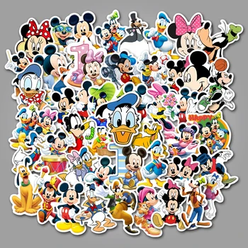 10/25/50 adet / grup Disney Mickey Mouse Çıkartmalar hiçbir yinelenen çekme çubuğu kutusu gitar kişiselleştirilmiş graffiti karikatür Çocuk sticker Oyuncak