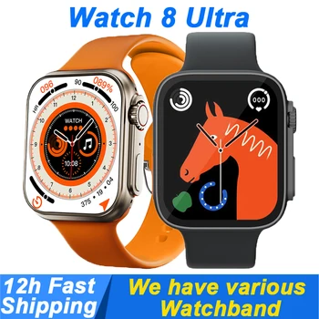 Smartwatch Ultra Erkekler Kadınlar Bluetooth Aramalar Spor Spor akıllı saat Serisi 8 Ücretsiz Kargo PK dt8 gs8 zd8 Bilek Saatler Ultra