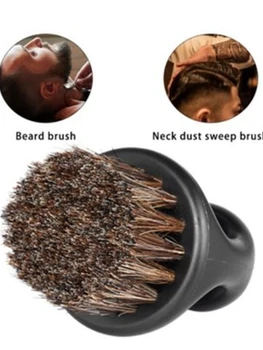 1 Adet Domuzu Kıl erkek Tıraş Fırçası Taşınabilir Berber Yüzük Sakal Fırçası Yüz Temizleme Bıyık Araçları