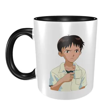 Shinji Tutan Bir Kupa Metin Anime Nefes Erkek 11 oz Yüksek Kaliteli Yaratıcı Tasarım Üst Promosyon Kupa Bardak Arkadaşlar Hediye