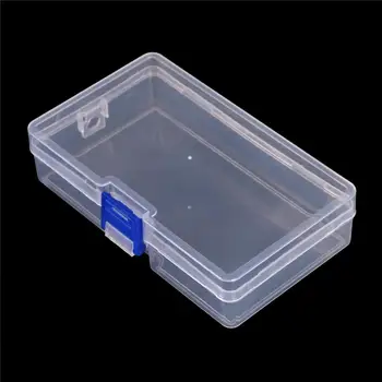 Plastik Şeffaf Şeffaf Kolye Saklama Kabı Vaka kapaklı kutu Mini Dayanıklı Koleksiyonu Mücevher Kutusu