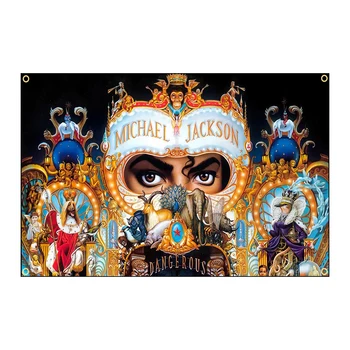 SEÇİM 3x5ft 90x150CM Bayrağı MJ Pop kral kültür hip hop müzik Afiş Reklam Dekorasyon