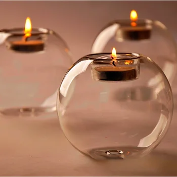 Avrupa Kristal Cam mumluk Noel Cadılar Bayramı Dekor yemek masası Mum Sopa Romantik Düğün Bar Parti Ev Dekorasyonu